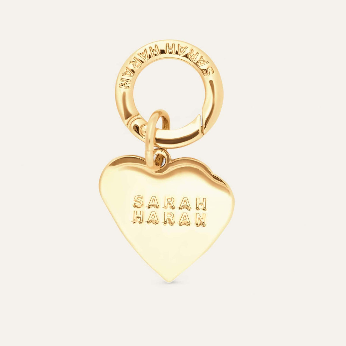 Purple Heart Sarah Haran Tassel Topping Charms Back Gold