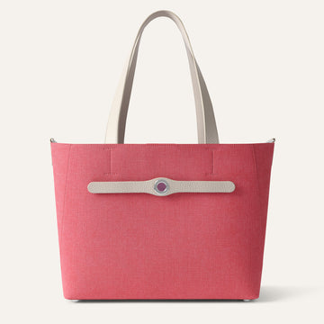 Sarah Tote | Strawberry Porcelain with Silver hardware
