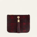 Ivy | Red Tartan with Gold hardware