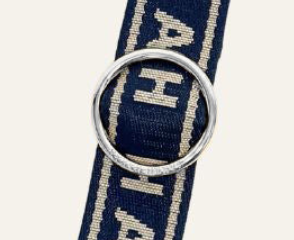 River Strap | Insignia with Silver hardware