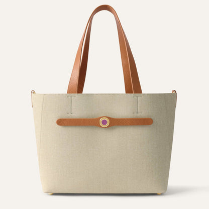 Sarah Tote | Sand Tan with Gold hardware