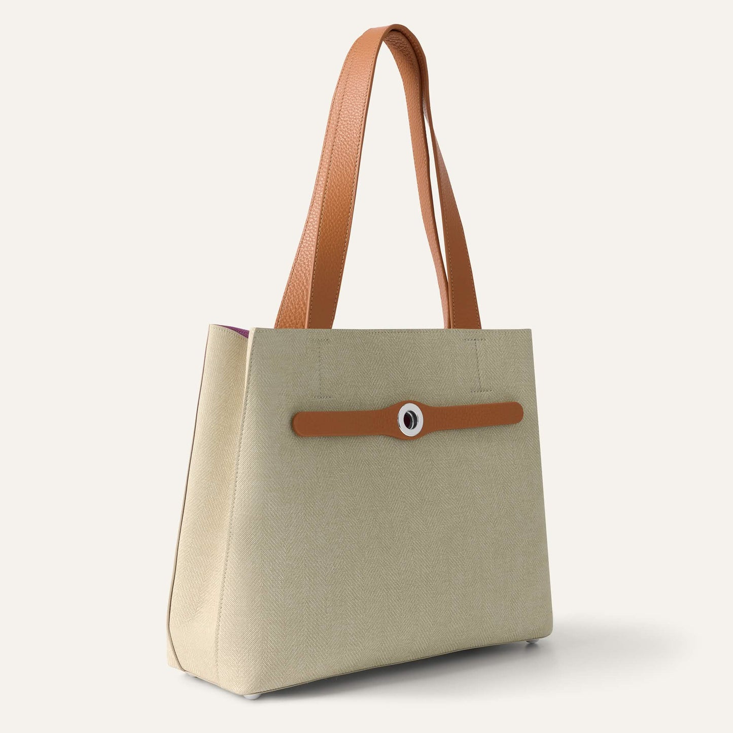 Sarah Tote | Sand Tan with Silver hardware