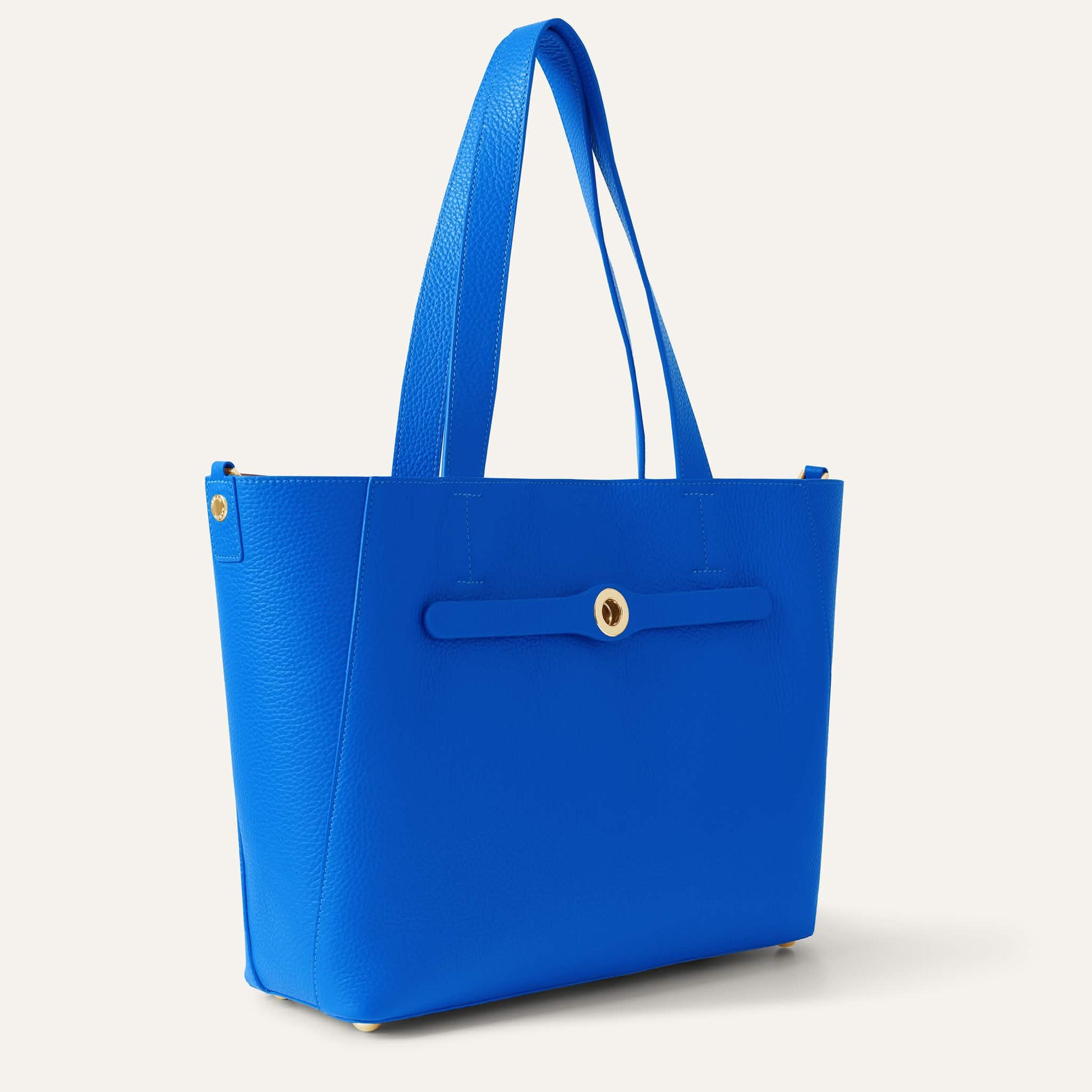 Sapphire Sarah Haran Sarah Tote with Gold hardware side open