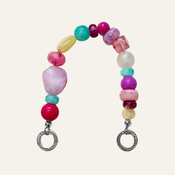 Aurora Strap Embellisher | Cheri Quartz with Silver hardware