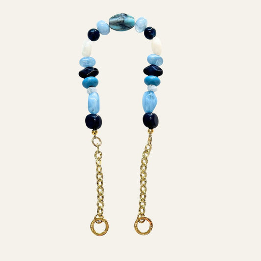 Aurora Chain Strap | Midnight with Gold hardware