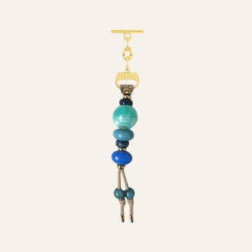 Aurora Tassel | Celestial Blue with Gold hardware