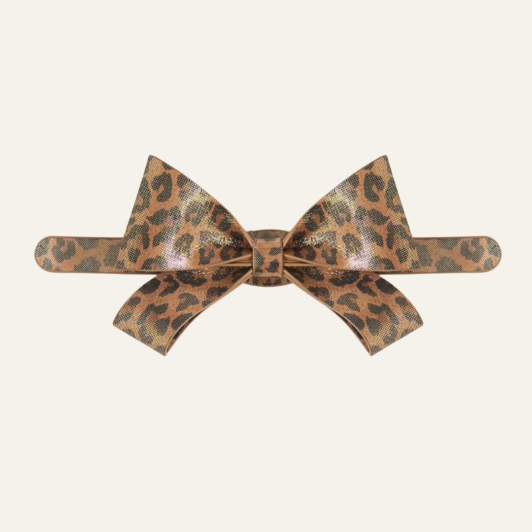 Bijoux Bow | Leopard Luxe with Gold hardware