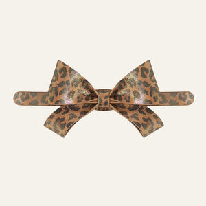 Bijoux Bow | Leopard Luxe with Gold hardware