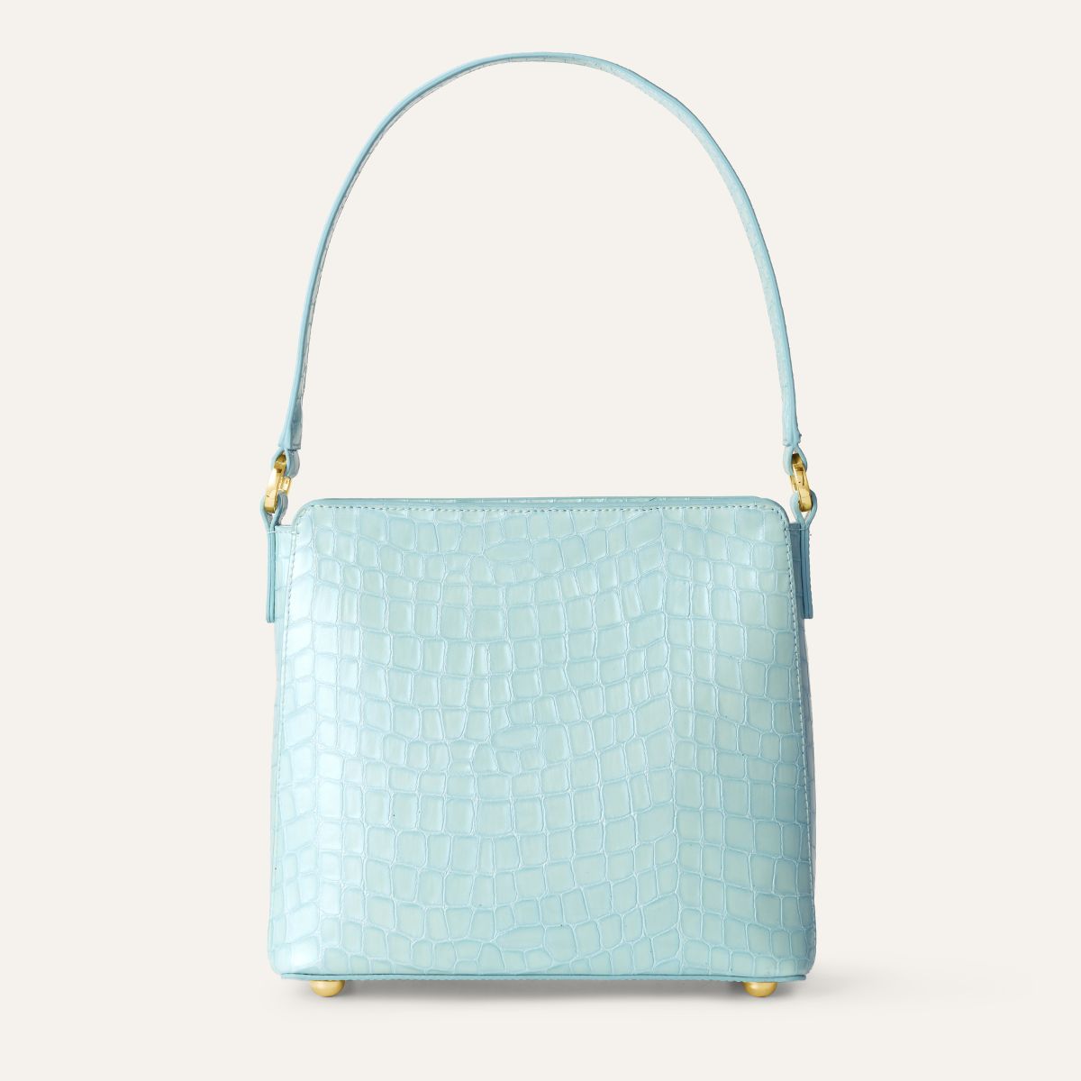 Rosa Handbag | Blue Mist with Gold hardware