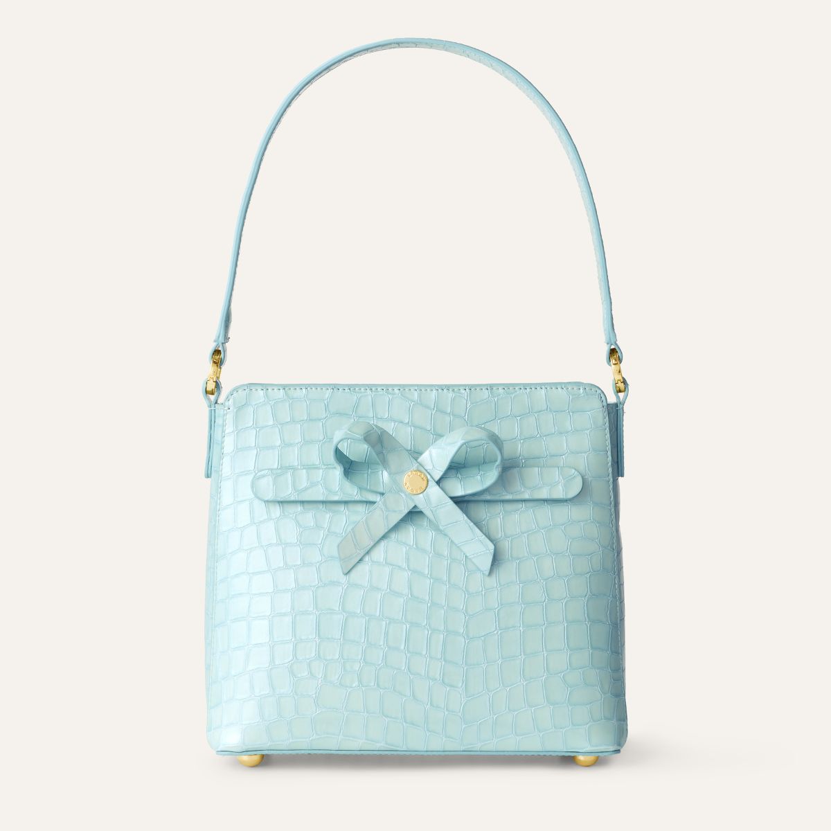Rosa Handbag | Blue Mist with Gold hardware