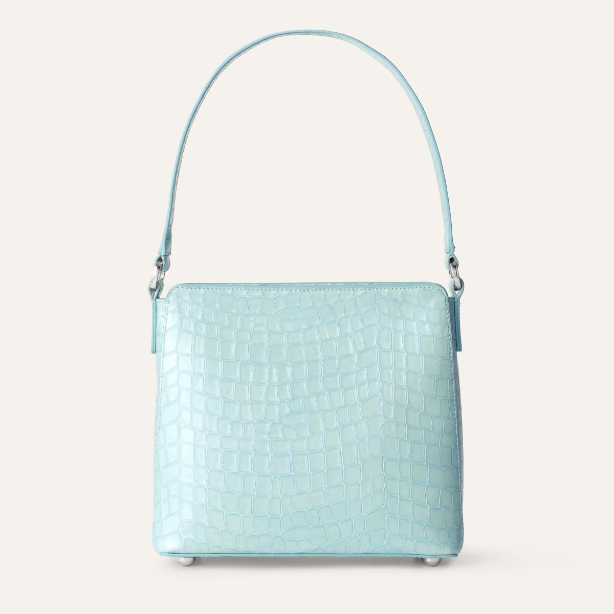 Rosa Handbag | Blue Mist with Silver hardware