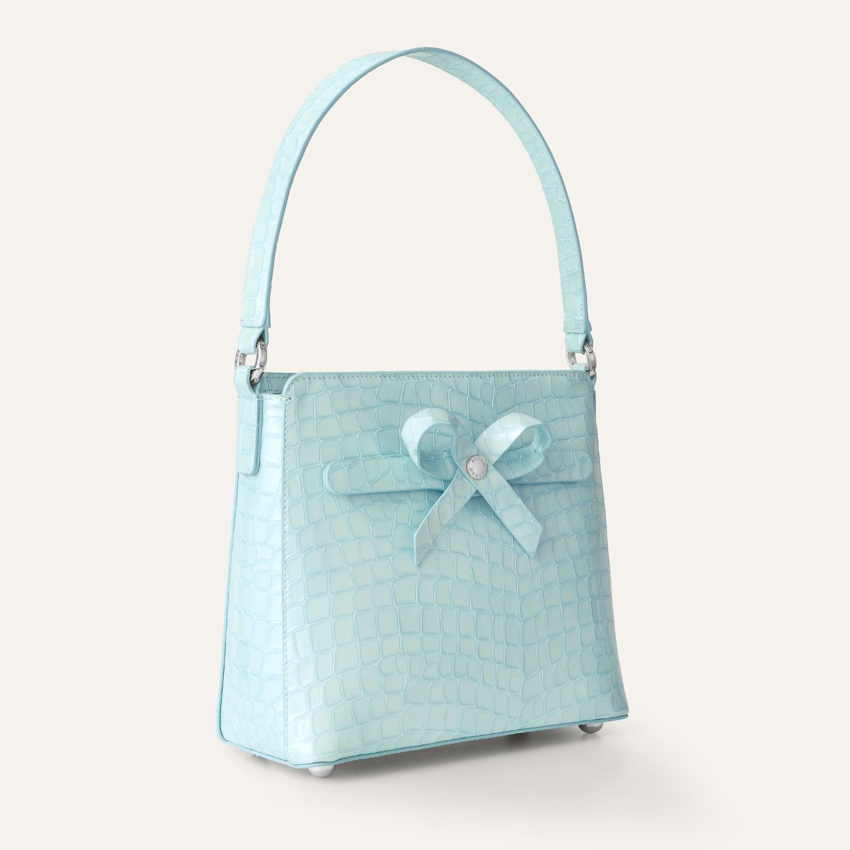Rosa Handbag | Blue Mist with Silver hardware