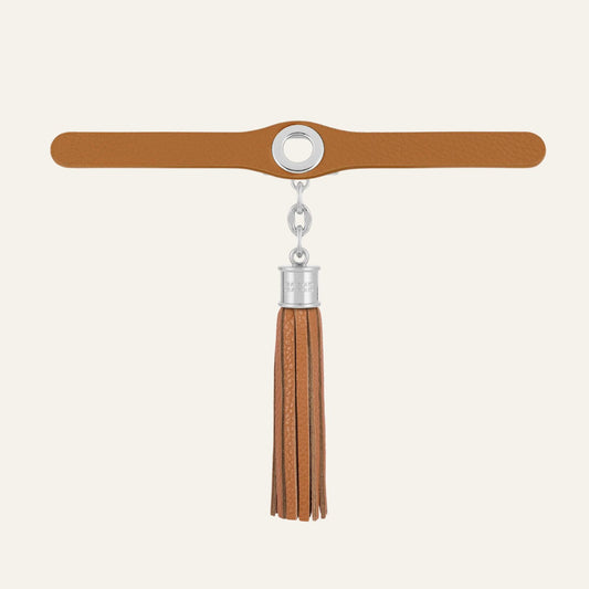 Deco Duo | Tan with Silver hardware