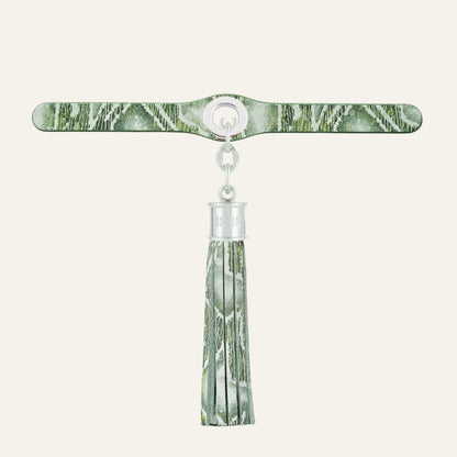 Deco Duo | Lichen with Silver hardware