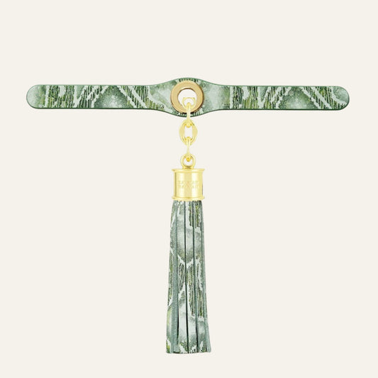 Deco Duo | Lichen with Gold hardware