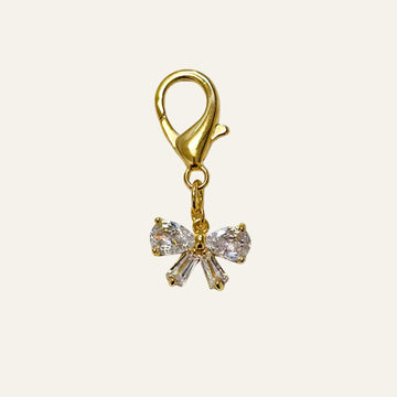 Bow Charm | Gold with Gold hardware