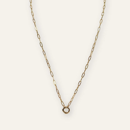 Dahlia Chain Necklace | with Gold hardware