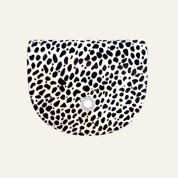 Flap Mini | Dalmatian with Silver hardware