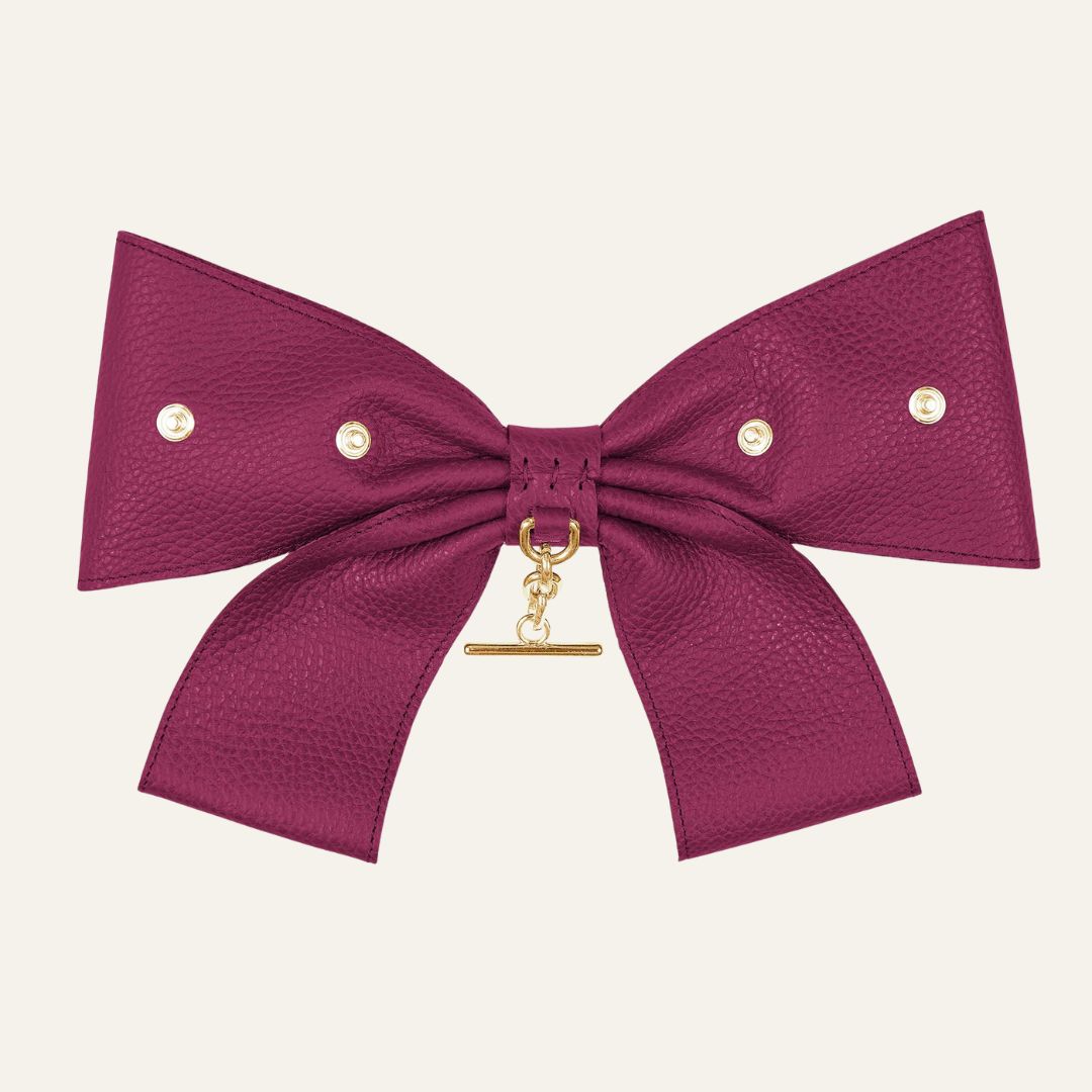 Deco Bow | Cheri with Gold hardware