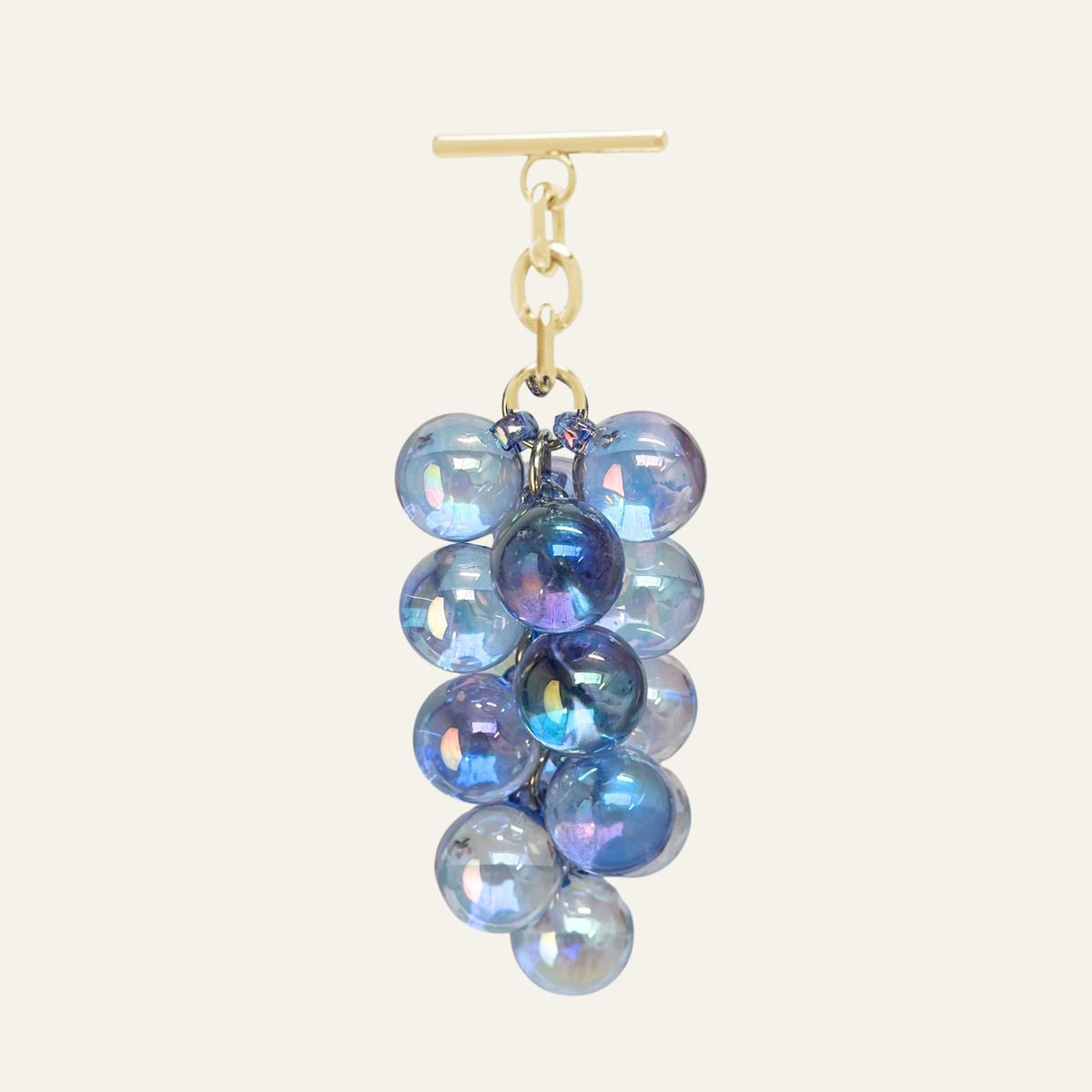 Droplet Tassel | Blue with Gold hardware