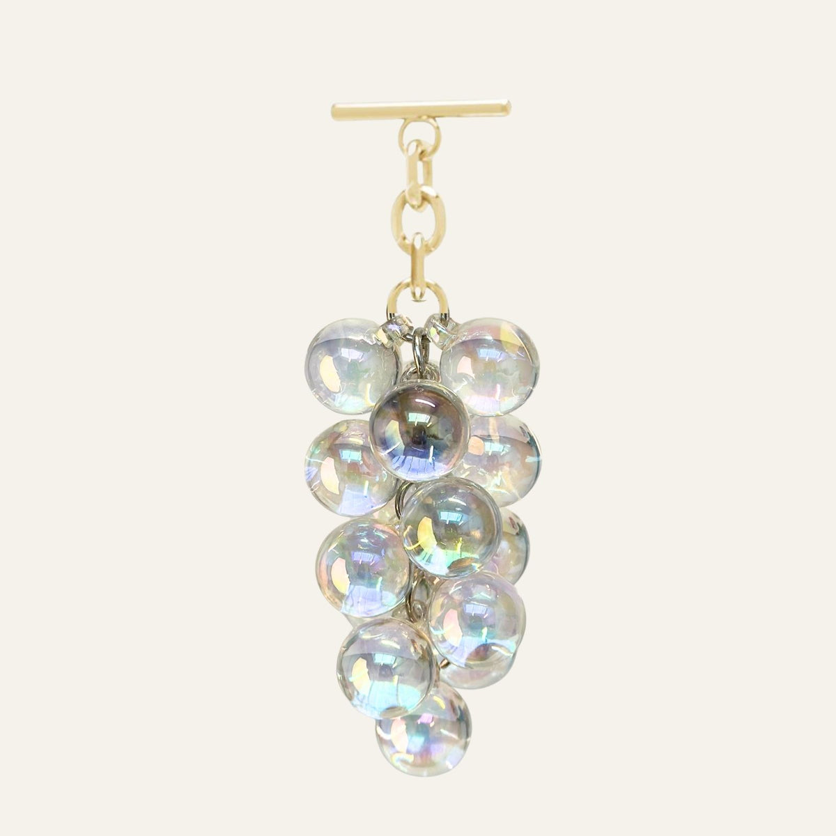 Droplet Tassel | Clear with Gold hardware
