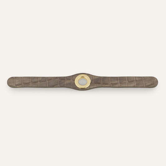 Deco Classic | Flint Patent with Gold hardware