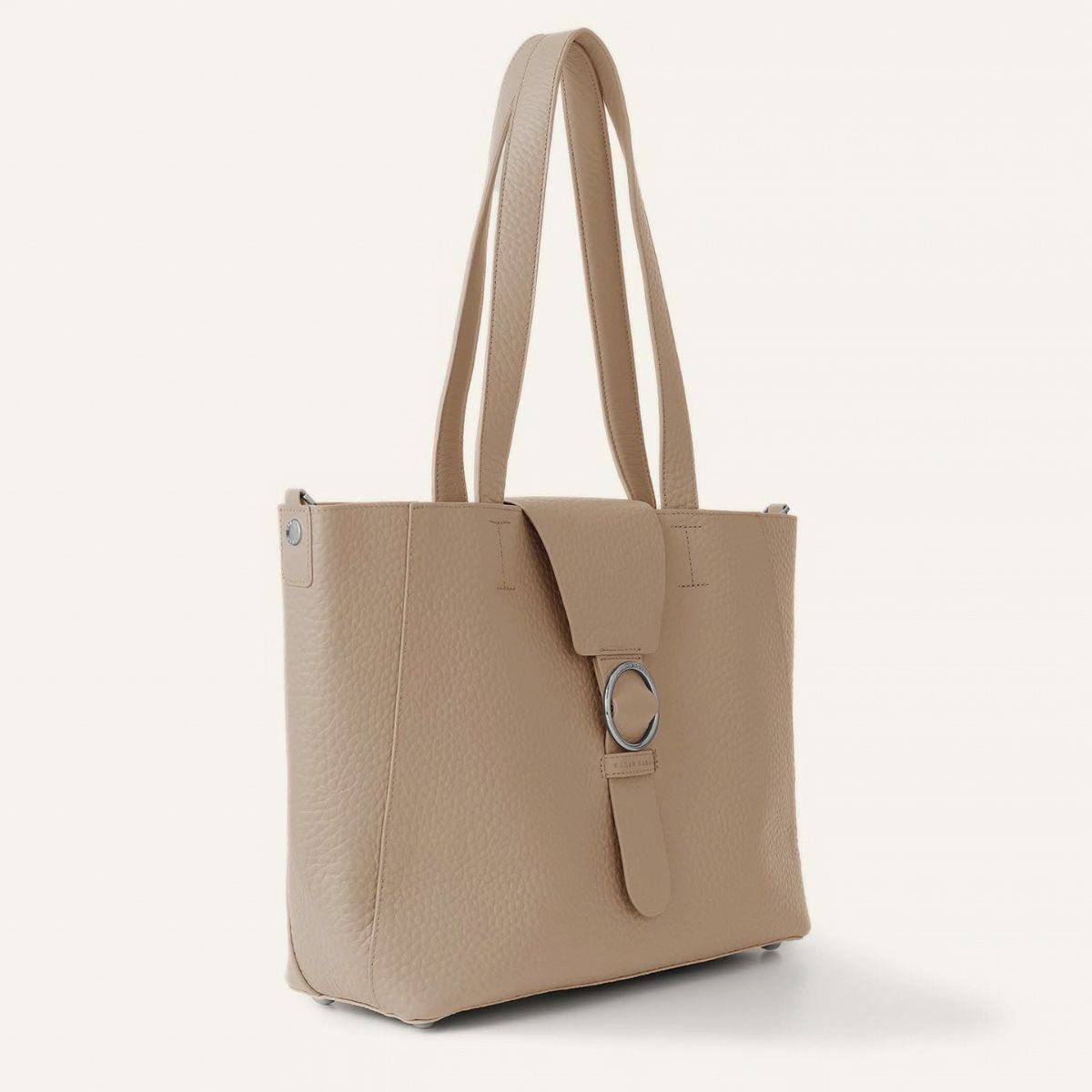 Gardenia Tote | Nude Bicouture with Silver hardware