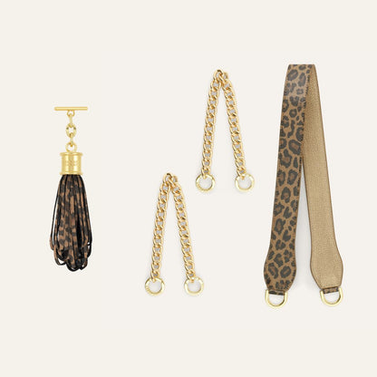 Gemini Duo | Leopard Luxe with Gold hardware