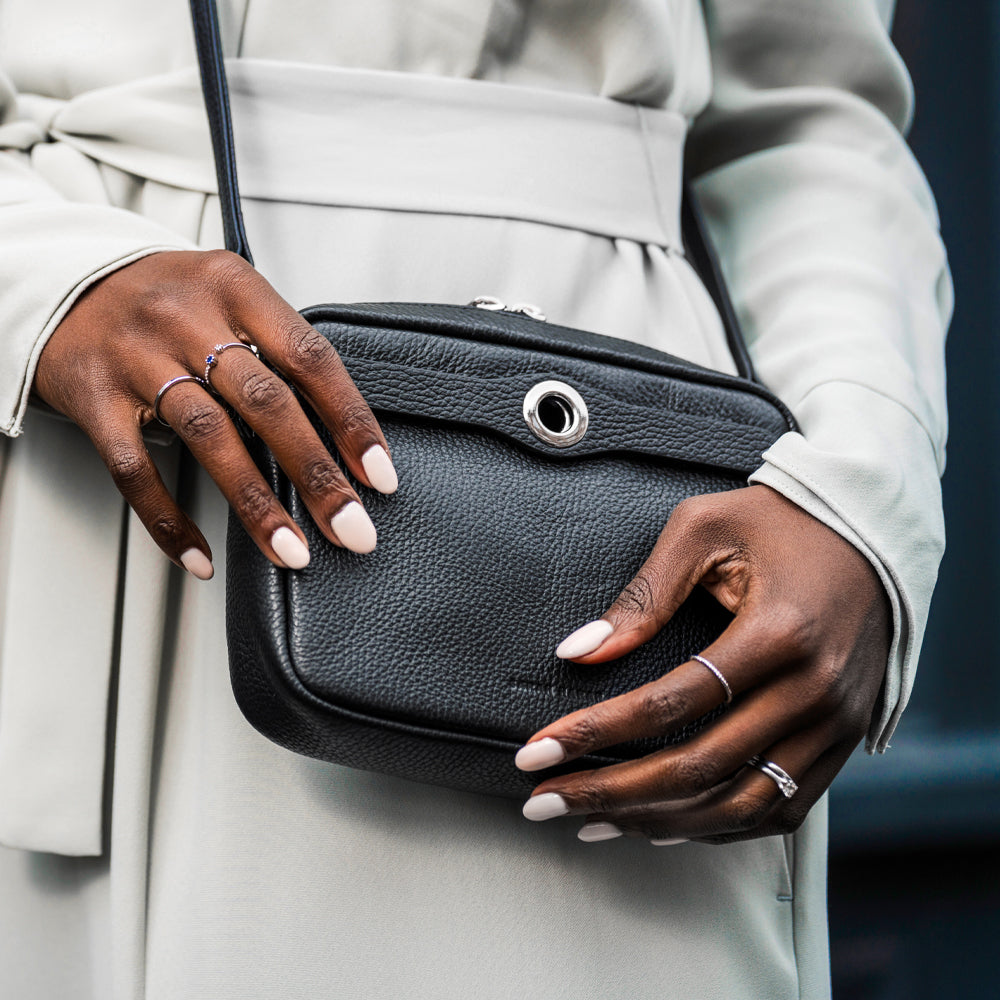 Sarah Haran Black Millie Crossbody Bag