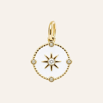 North Star Charm | with Gold hardware