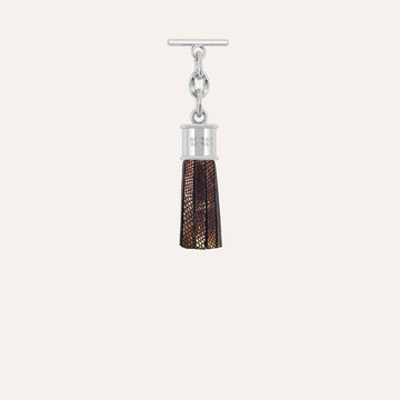 Capsule Tassel Mini | Golden Mirage with Silver hardware