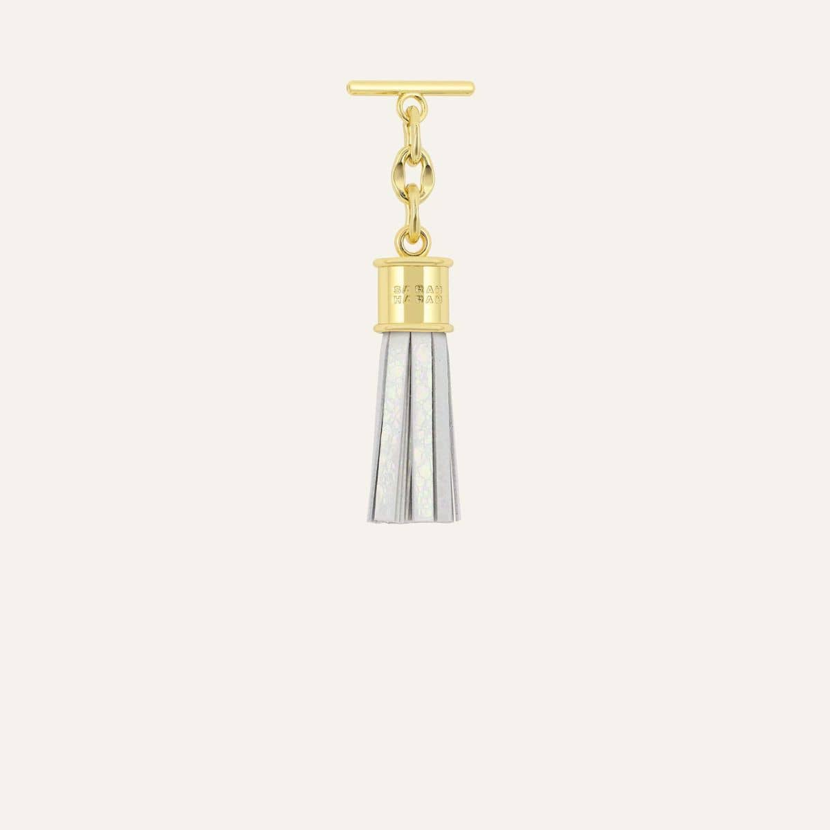 Capsule Tassel Mini | Ivory with Gold hardware
