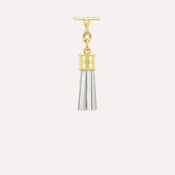 Capsule Tassel Mini | Ivory with Gold hardware