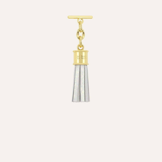 Capsule Tassel Mini | Ivory with Gold hardware