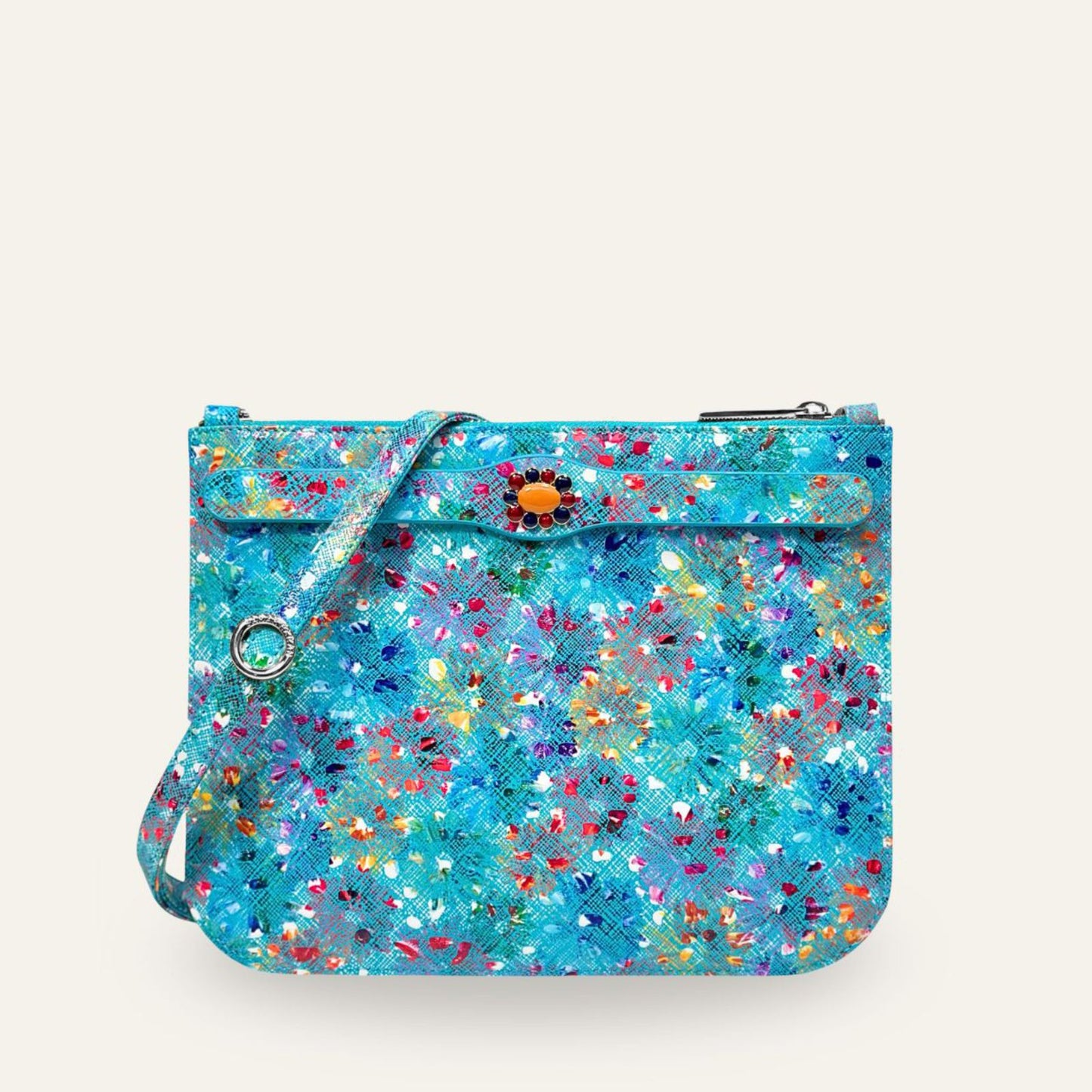 Ivy | Jade Petal with Silver hardware