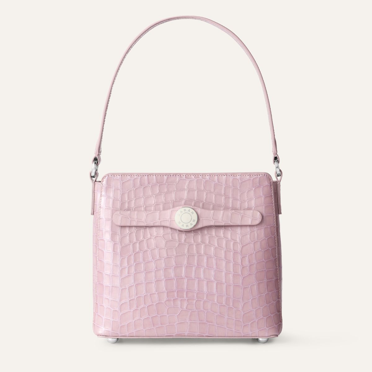 Rosa Handbag | Lilac Patent with Silver hardware