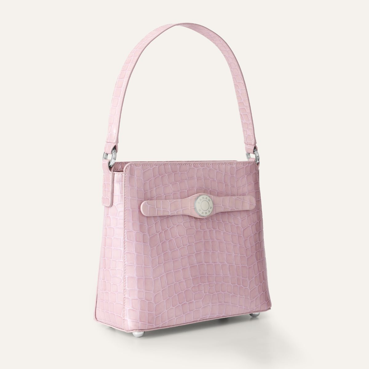 Rosa Handbag | Lilac Patent with Silver hardware