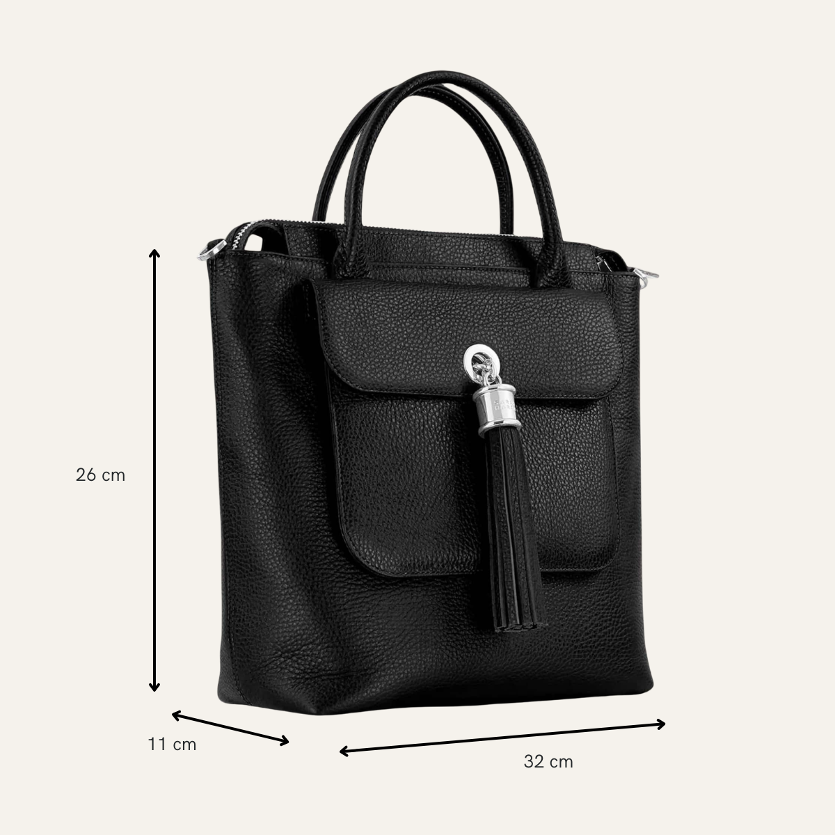 Mini P Backpack | Tan with Gold hardware