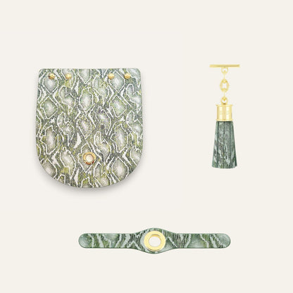 Mini Trio | Lichen with Gold hardware