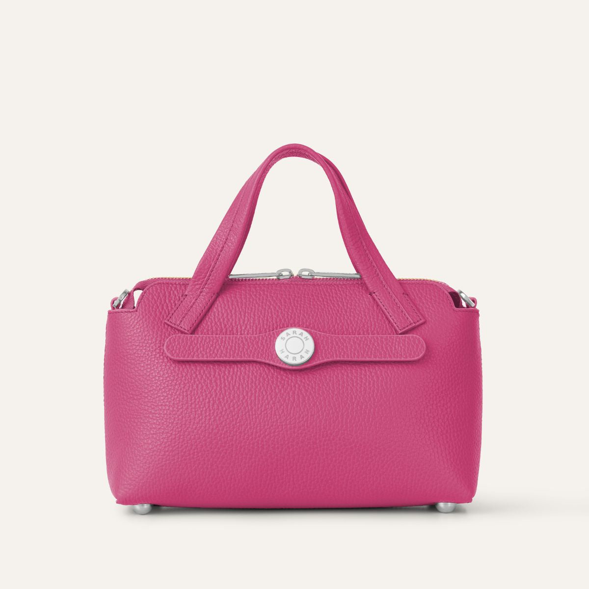 Mini J | Pop Pink with Silver hardware