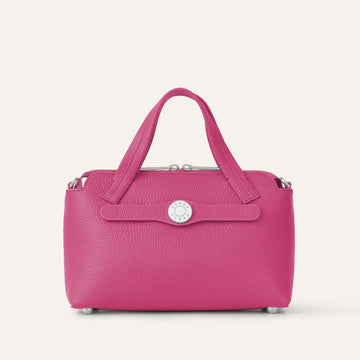 Mini J | Pop Pink with Silver hardware
