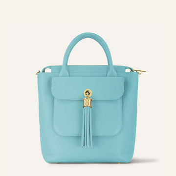 Mini P Backpack | Tiffany Mint with Gold hardware