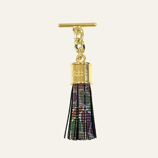 Capsule Tassel Mini | Kaleidoscope with Gold hardware