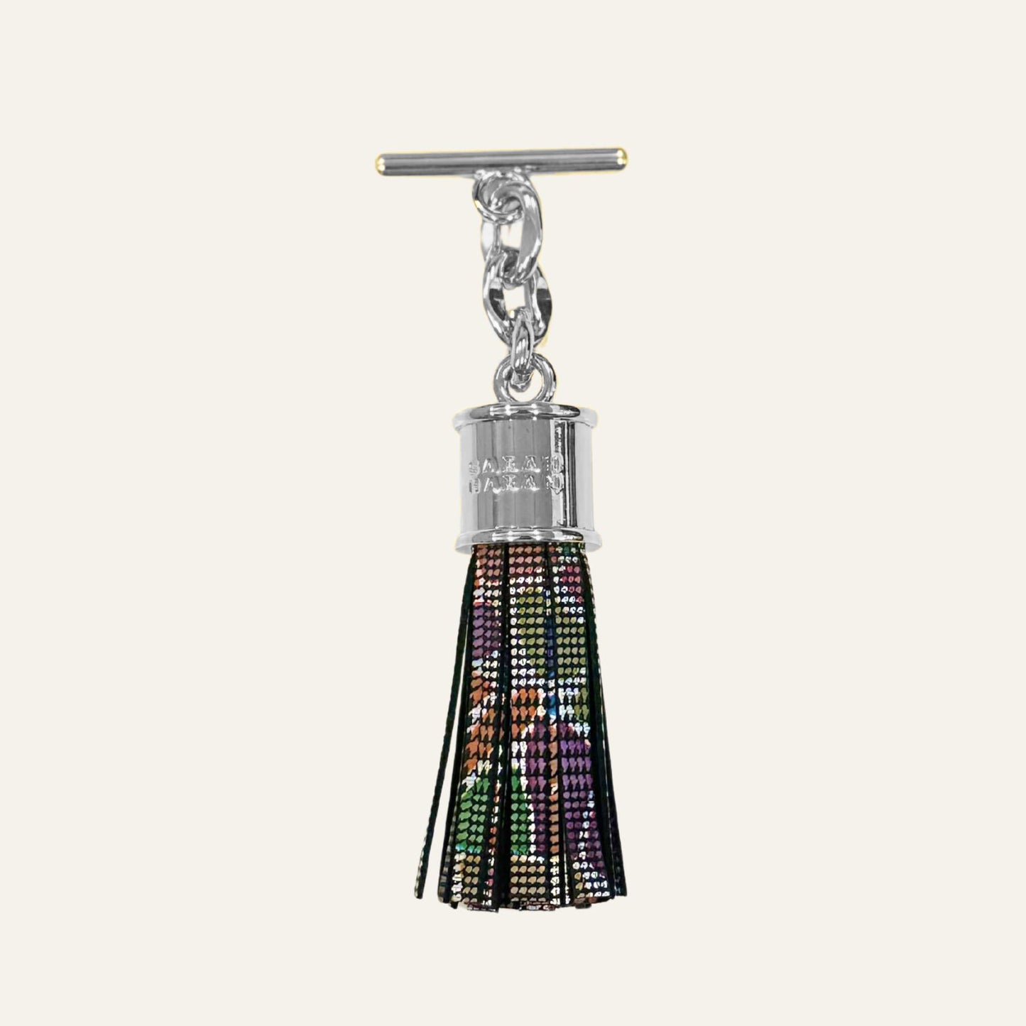 Capsule Tassel Mini | Kaleidoscope with Silver hardware