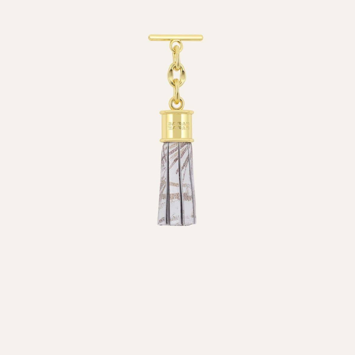 Capsule Tassel Mini | Palms with Gold hardware