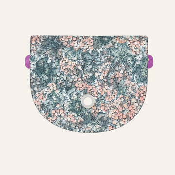 Flap Universal | Peach Mosaic with Silver hardware