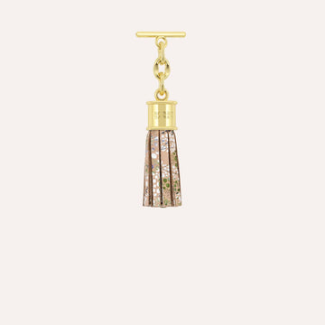 Capsule Tassel Mini | Petal Bloom  with Gold hardware