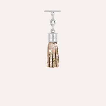 Capsule Tassel Mini | Petal Bloom  with Silver hardware