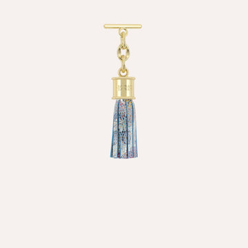 Capsule Tassel Mini | Petal Mosaic with Gold hardware