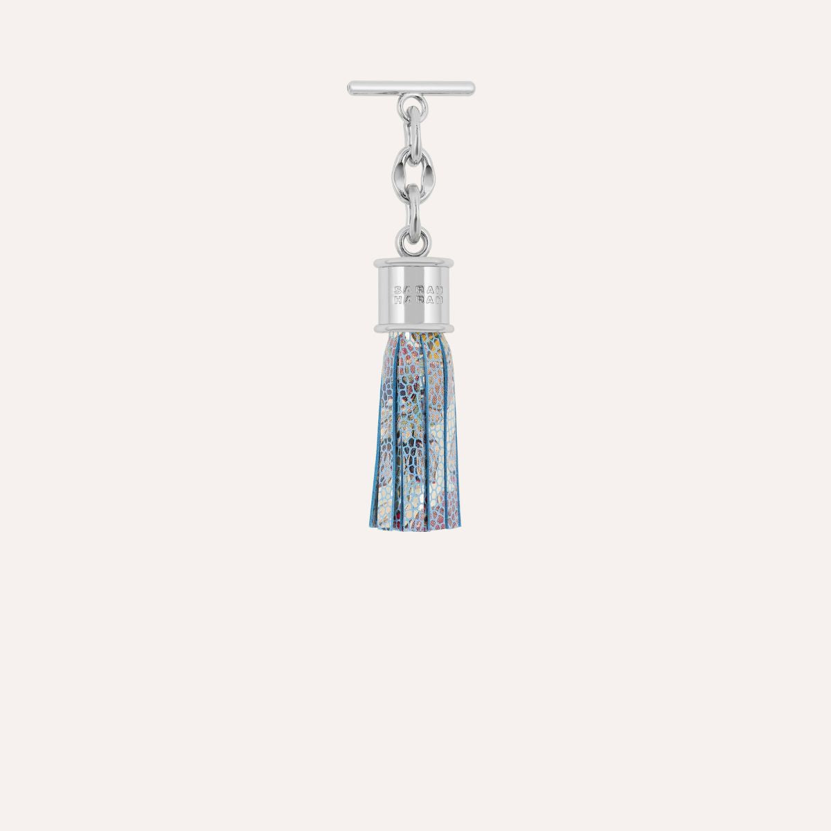 Capsule Tassel Mini | Petal Mosaic with Silver hardware